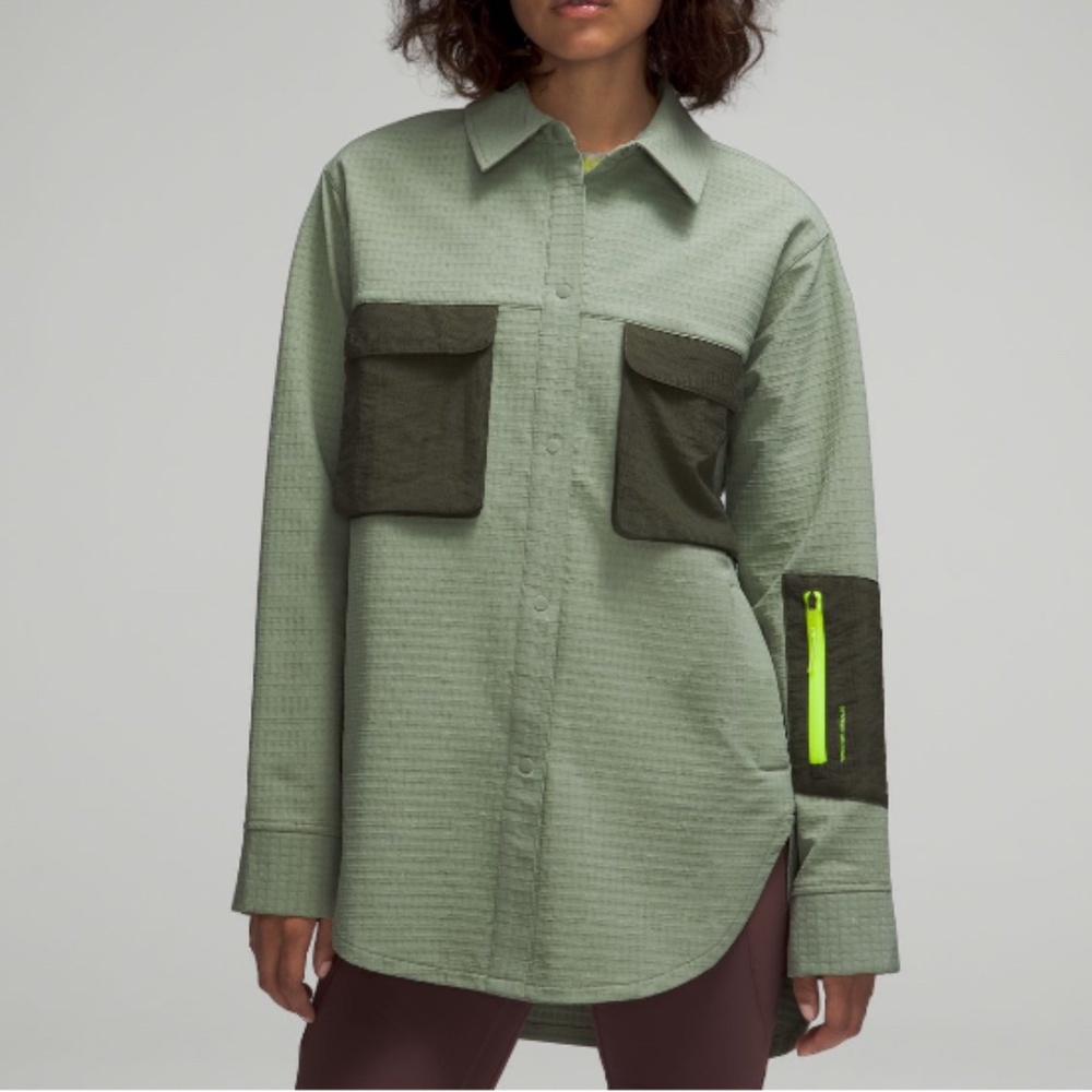 New Without Tags Lululemon Grid Fleece Hiking Overshirt